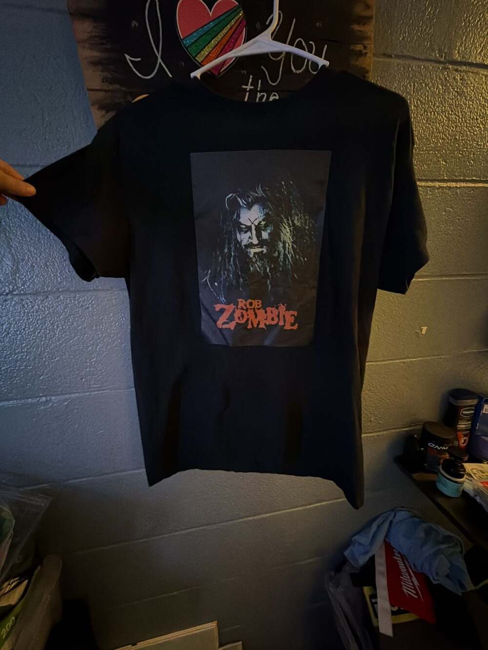 Gildan Heavy Cotton Rob Zombie Portrait Graphic T-Shirt (T3)